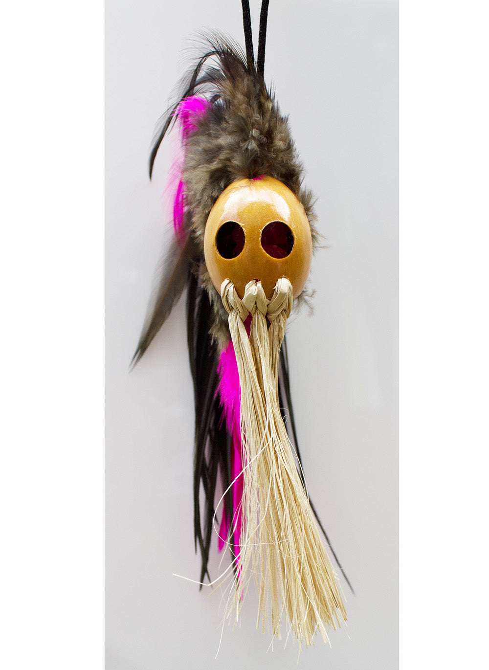 Hawaiian mini helmet<br>black and pink