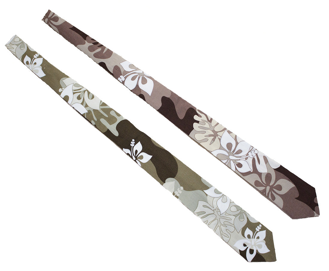 Hawaiian Necktie<br>Khaki or Sage flower