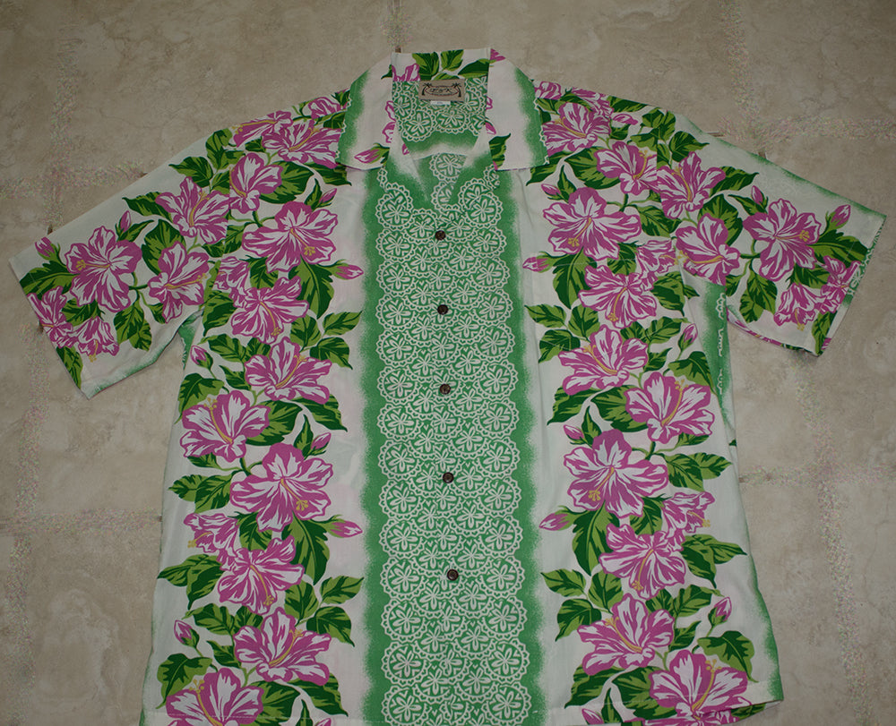 Hawaiian Shirt <br>#27 Pink flower
