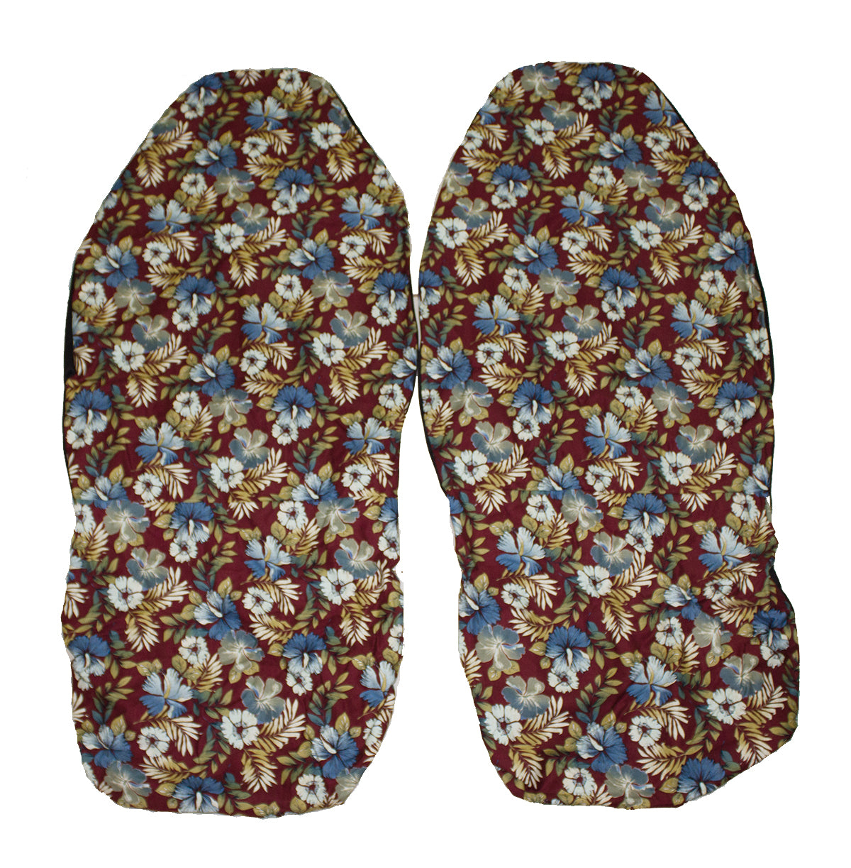Hawaii Car Seat Cover, Burgundy Flower (Non-quilted)