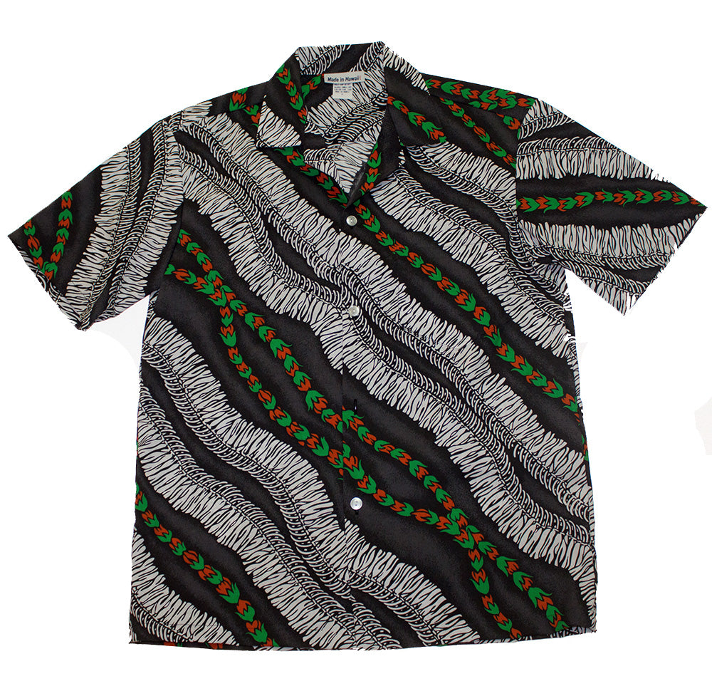 Matching Men's Hawaiian Shirts - Gray Leis