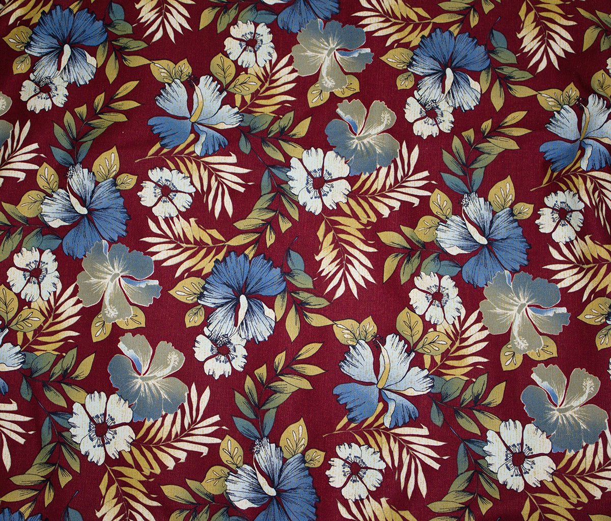 Hawaii Car Seat Cover, Burgundy Flower (Non-quilted)