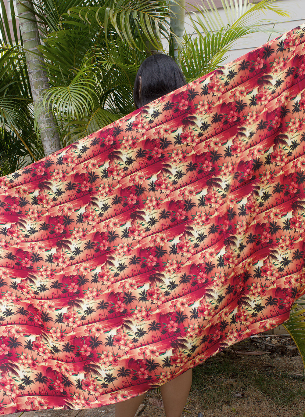 Large Pareo Sarong - Orange Sunset