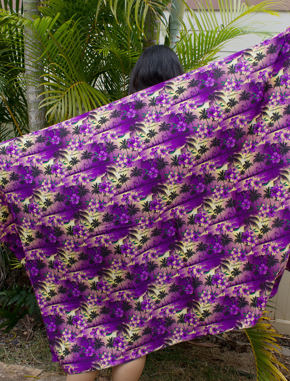 Large Pareo Sarong - Purple Sunset