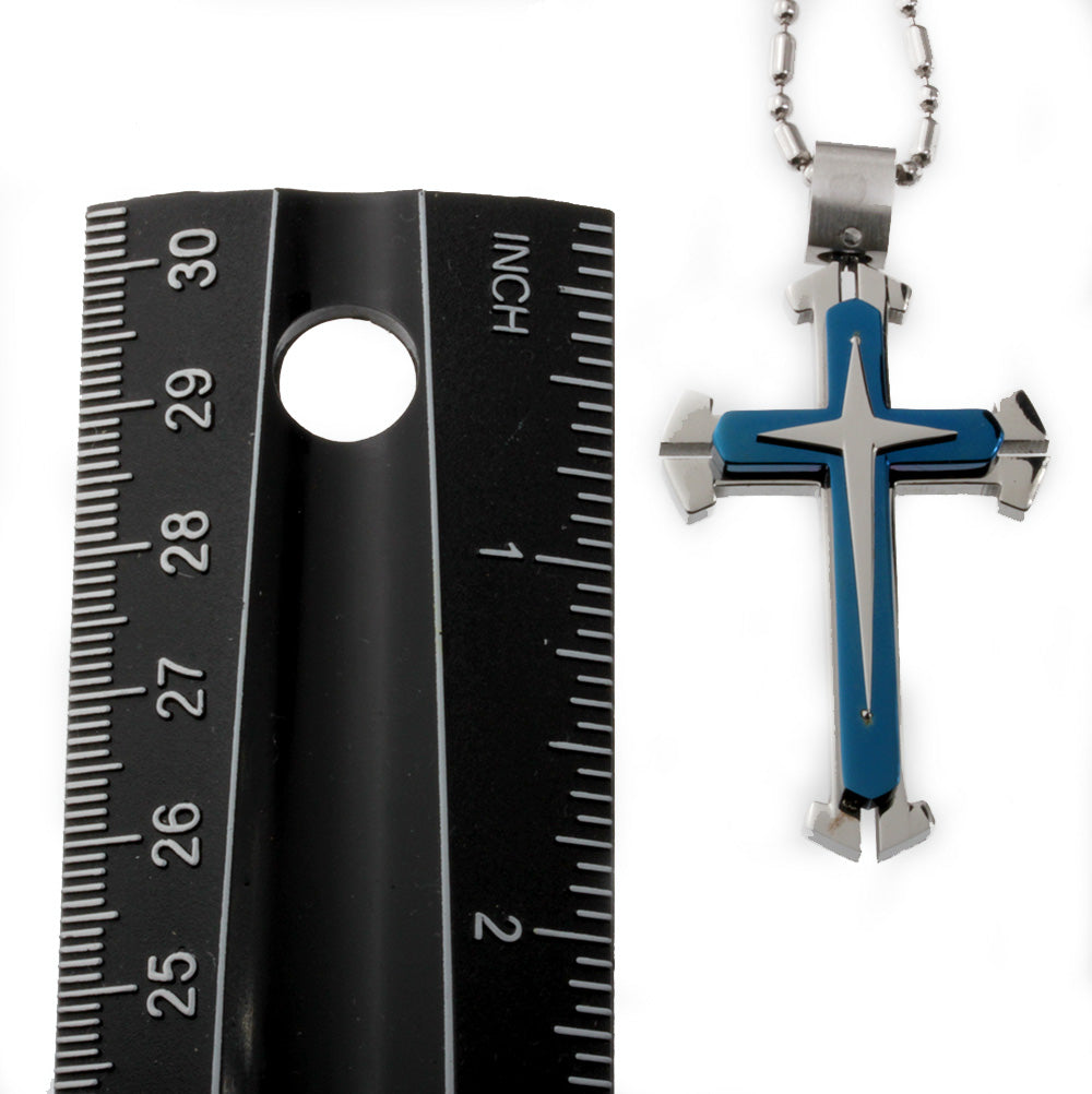 R.h. Jewelry Blue Cross 42mm Length