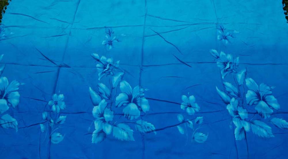 Sarong #14 Blue /blue flower