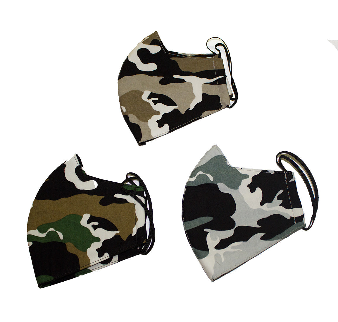 Set of 3 Hawaii Frible Tree layer camo color<br>Face Mask Cover