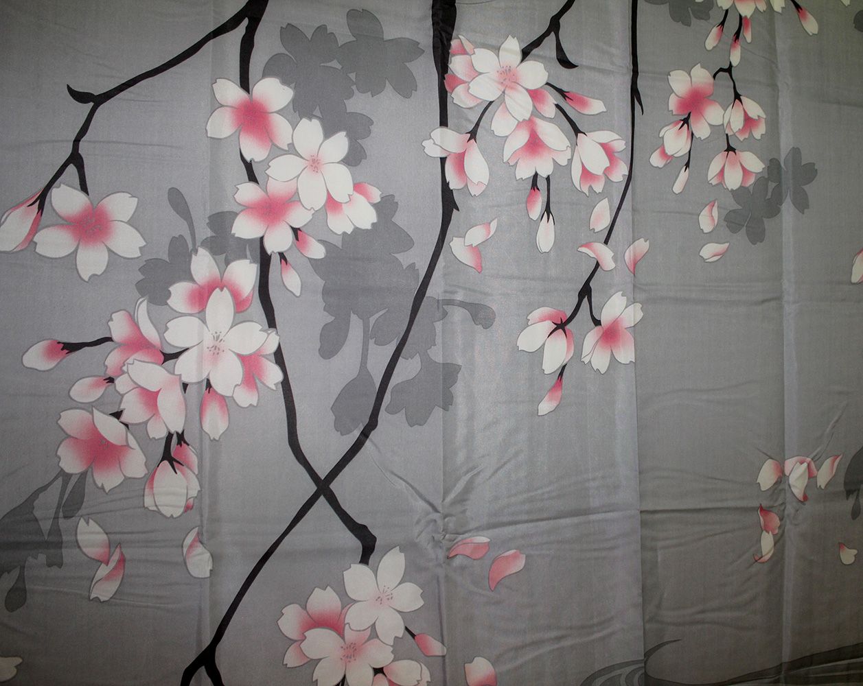 Japanese Cherry Blossom Shower Curtain