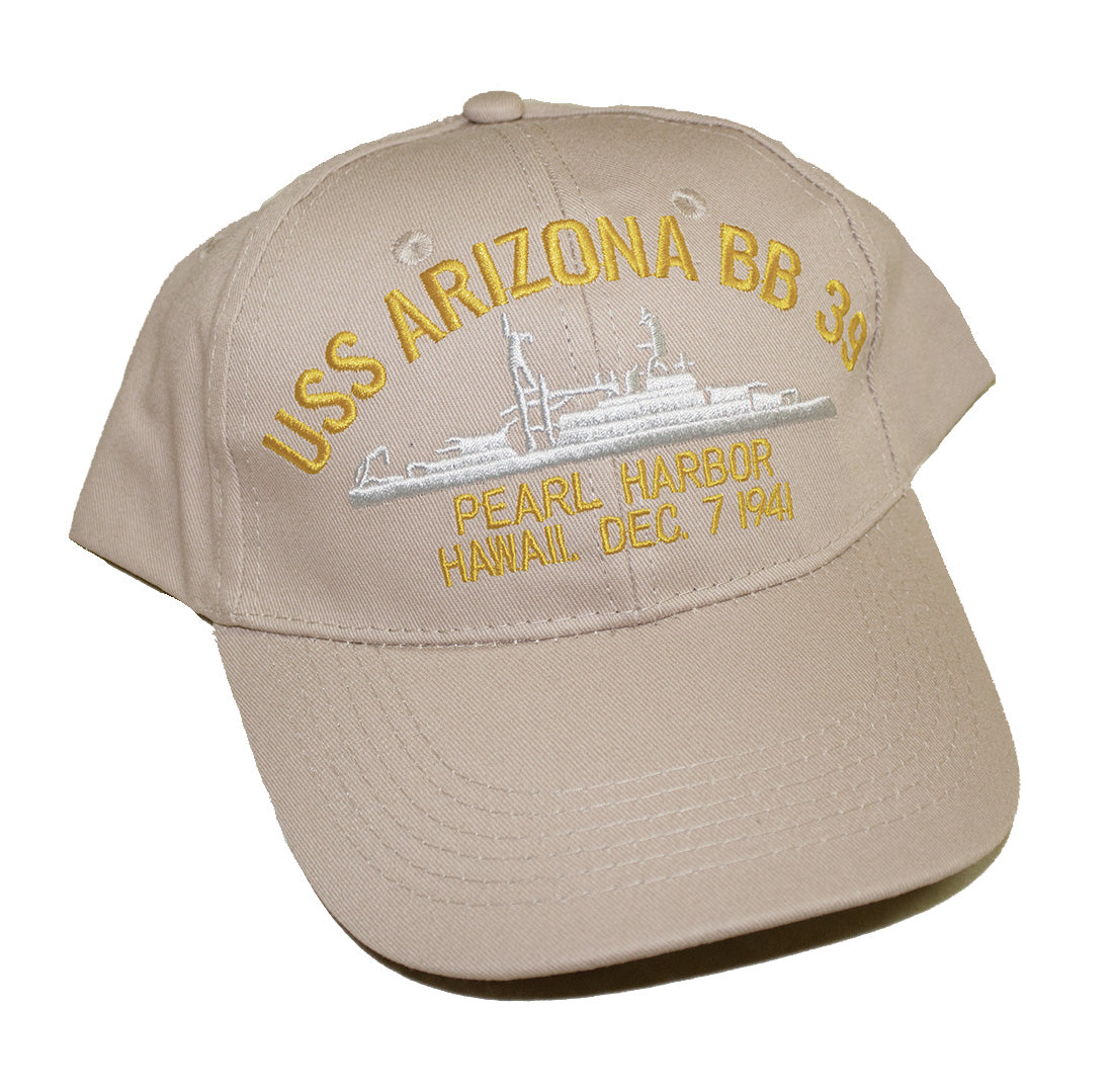 USS ARIZONA BB-39 hats, Caps