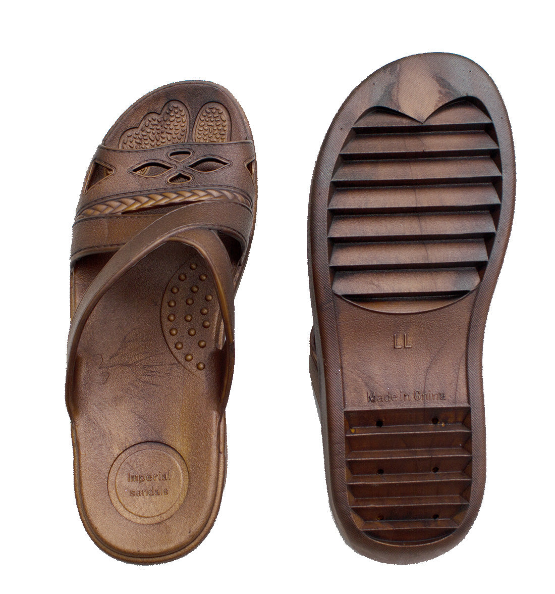 Womens Comfortable Imperial Sandals Hawaii Brown Slipper