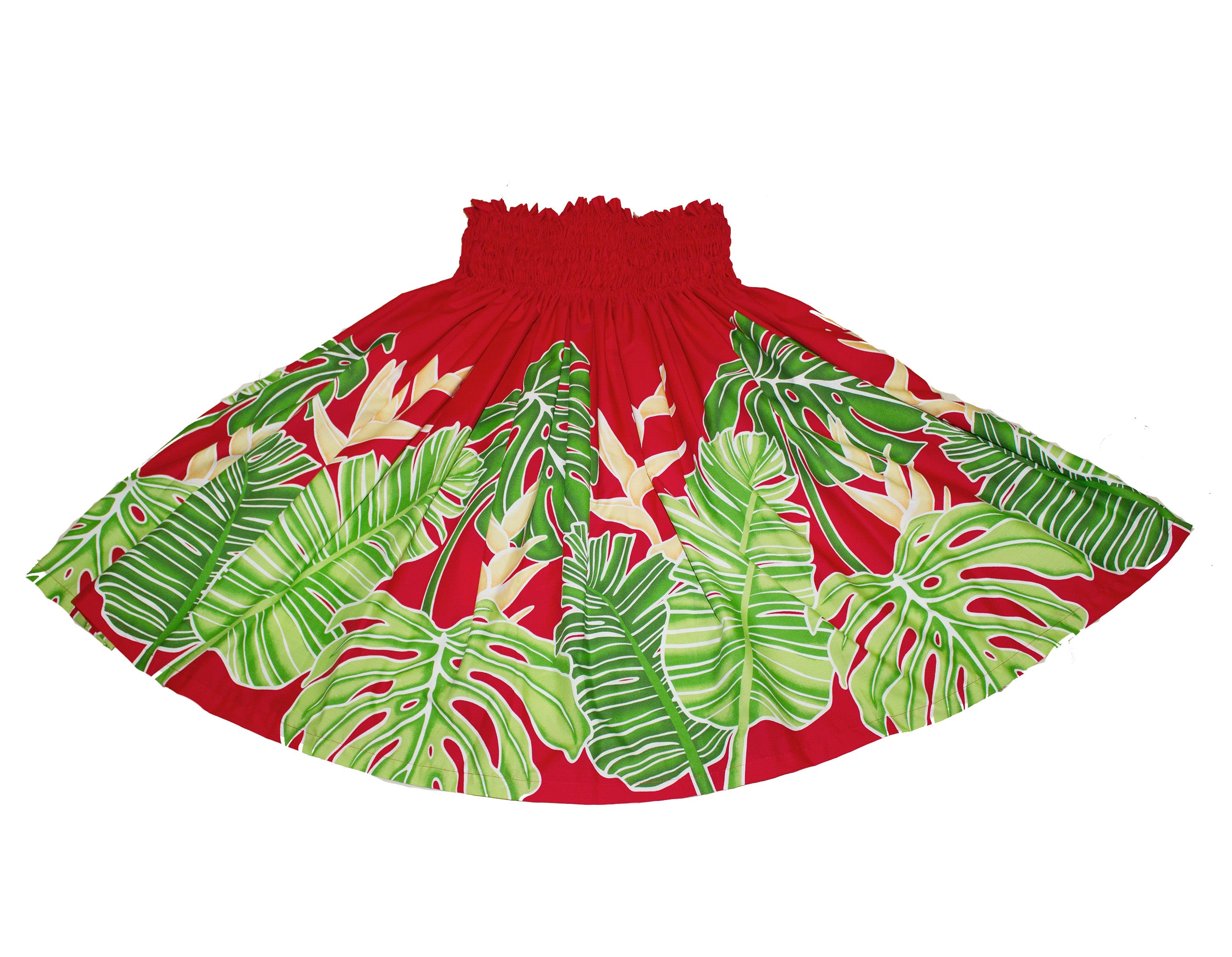 Hawaiian Pa'u hula skirts<br>#11 Red Flower