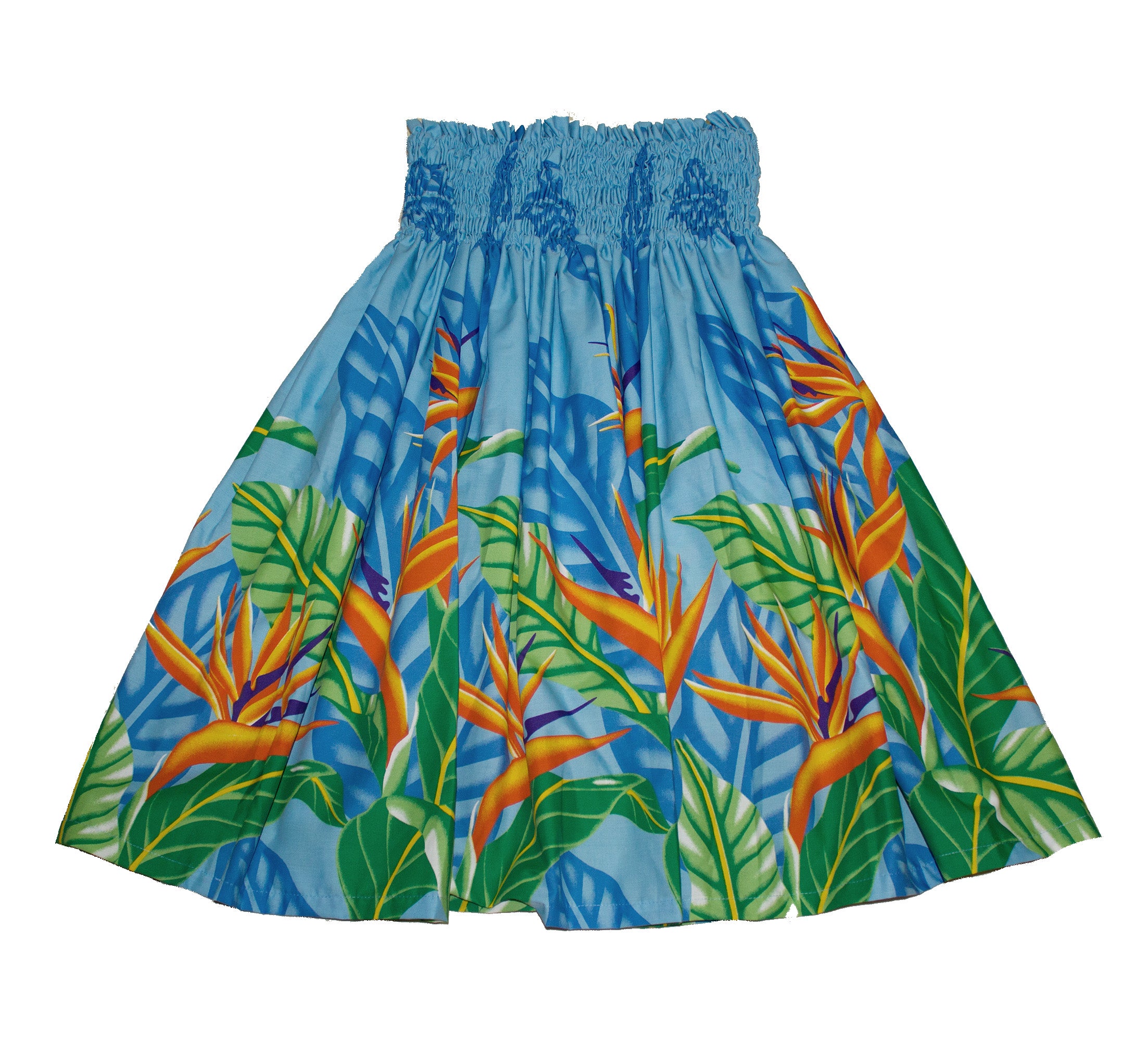 Hawaiian Pa'u hula skirts<br>#9 Blue flower