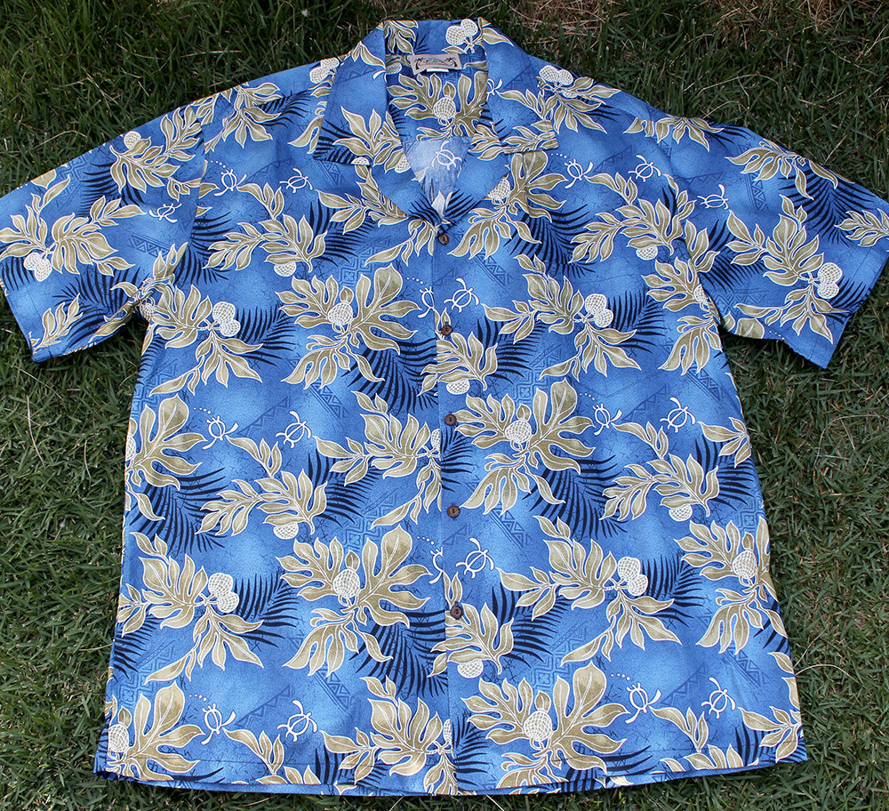 144 Hawaii shirt Blue mat, M - 2XL