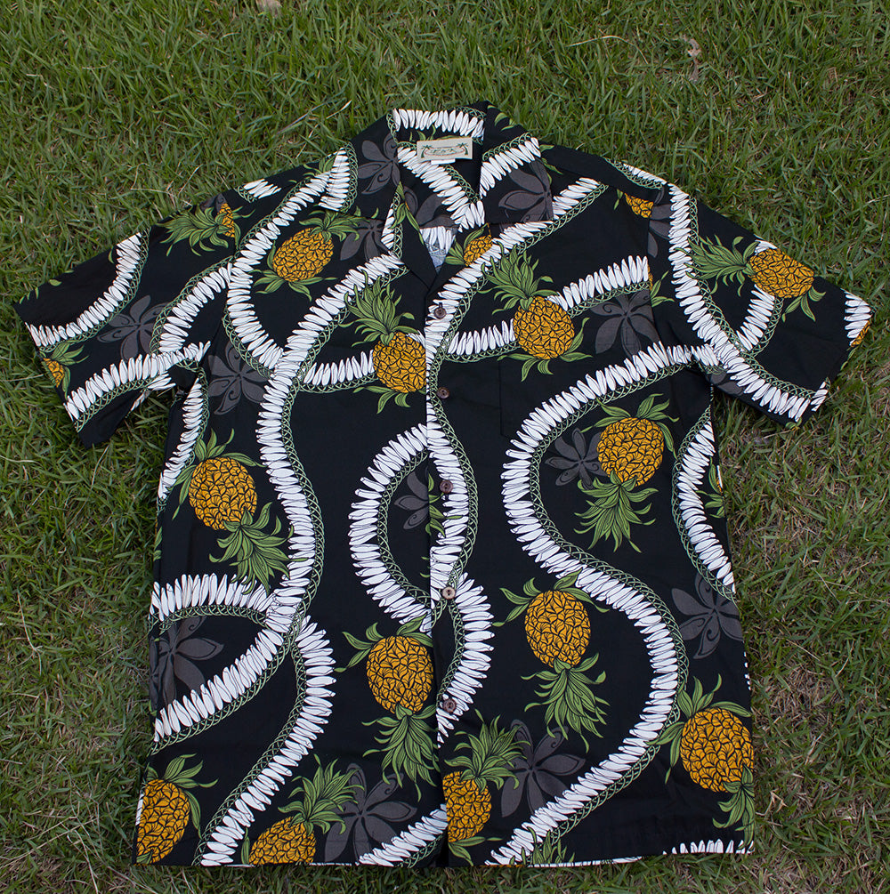 161 Hawaiian shirt Pineapple Black, M - 2XL