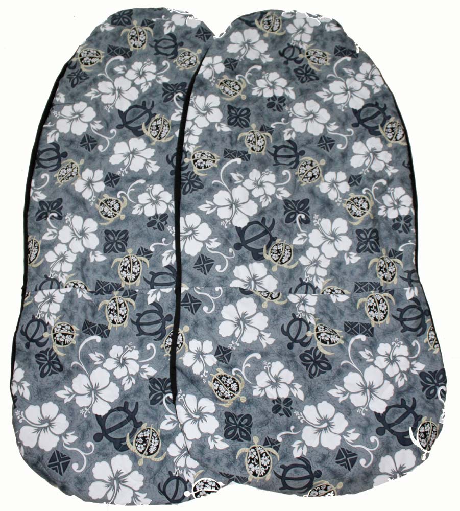 Hawaii Car Seat Cover Hibiscus Flower And Sea Turtle