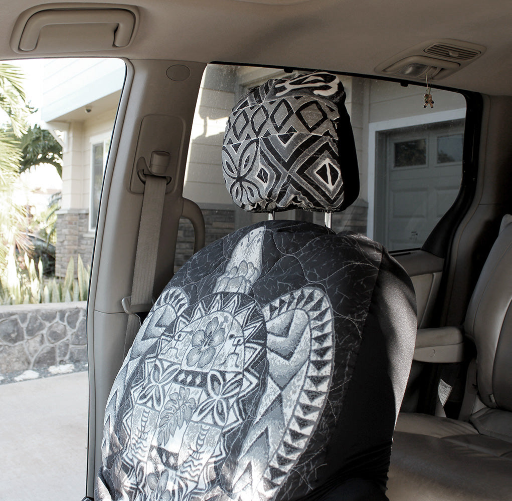 Separated Headrest Hawaii Car Seat Cover, Big Sea Turtle