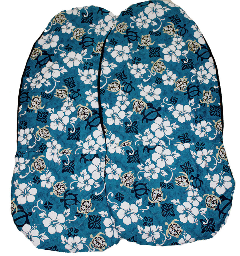 Hawaii Car Seat Cover Hibiscus Flower And Sea Turtle