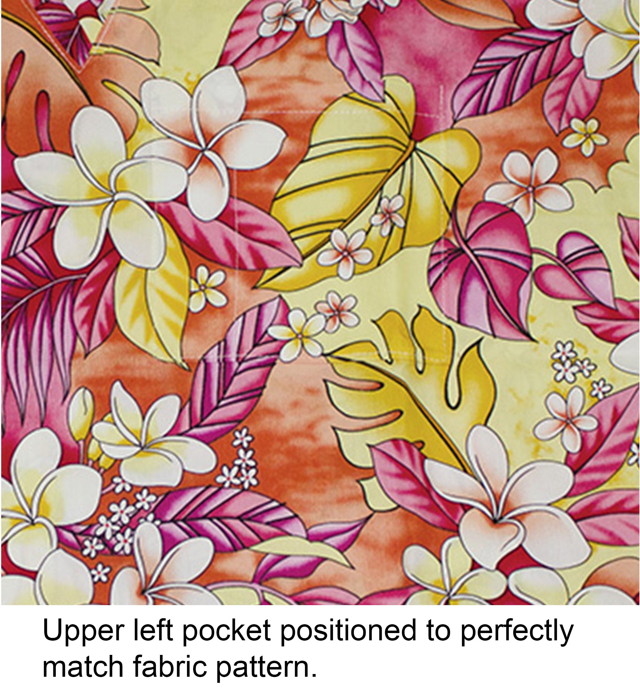 #22 Hawaii Scrub Top, Yellow Plumeria Flower