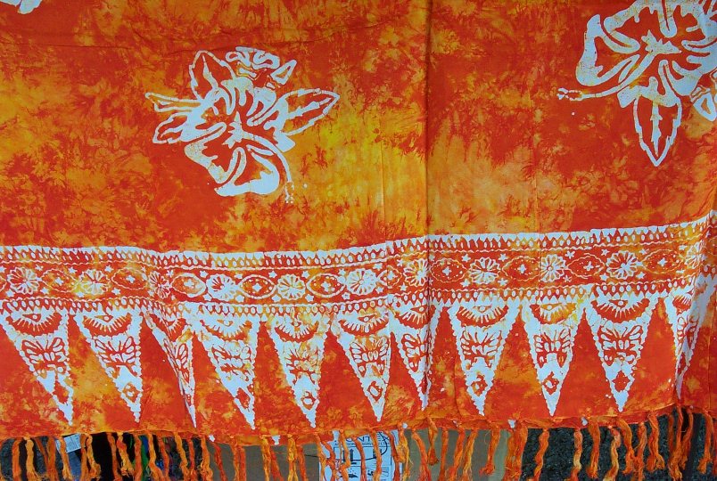 Sarong #15 Yellow/orange