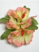 Double Hibiscus hair clip - #17 peach