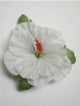 Single Hibiscus  Hair Clip - #35 white