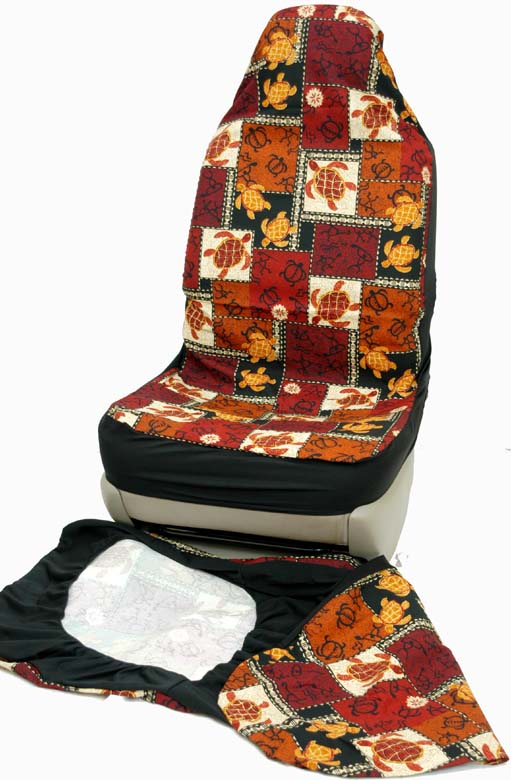 Hawaii Seat Cover<br>Brown sea turtle<br> (Non-quilted)