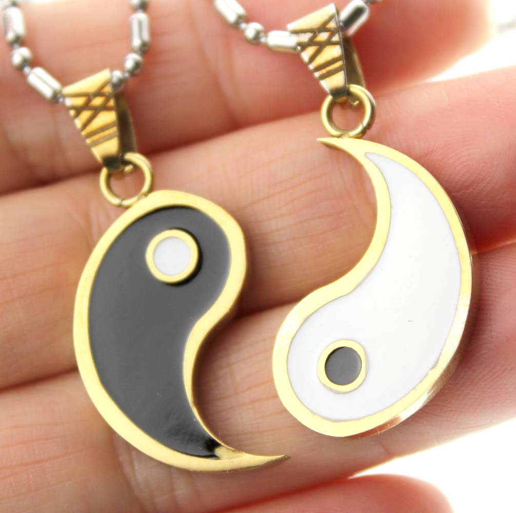 Yin and Yang Pendant Set