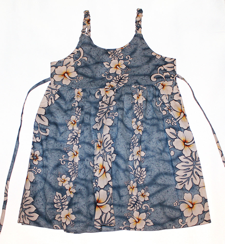 Girls Hawaiian sun dress<br>Blue flower