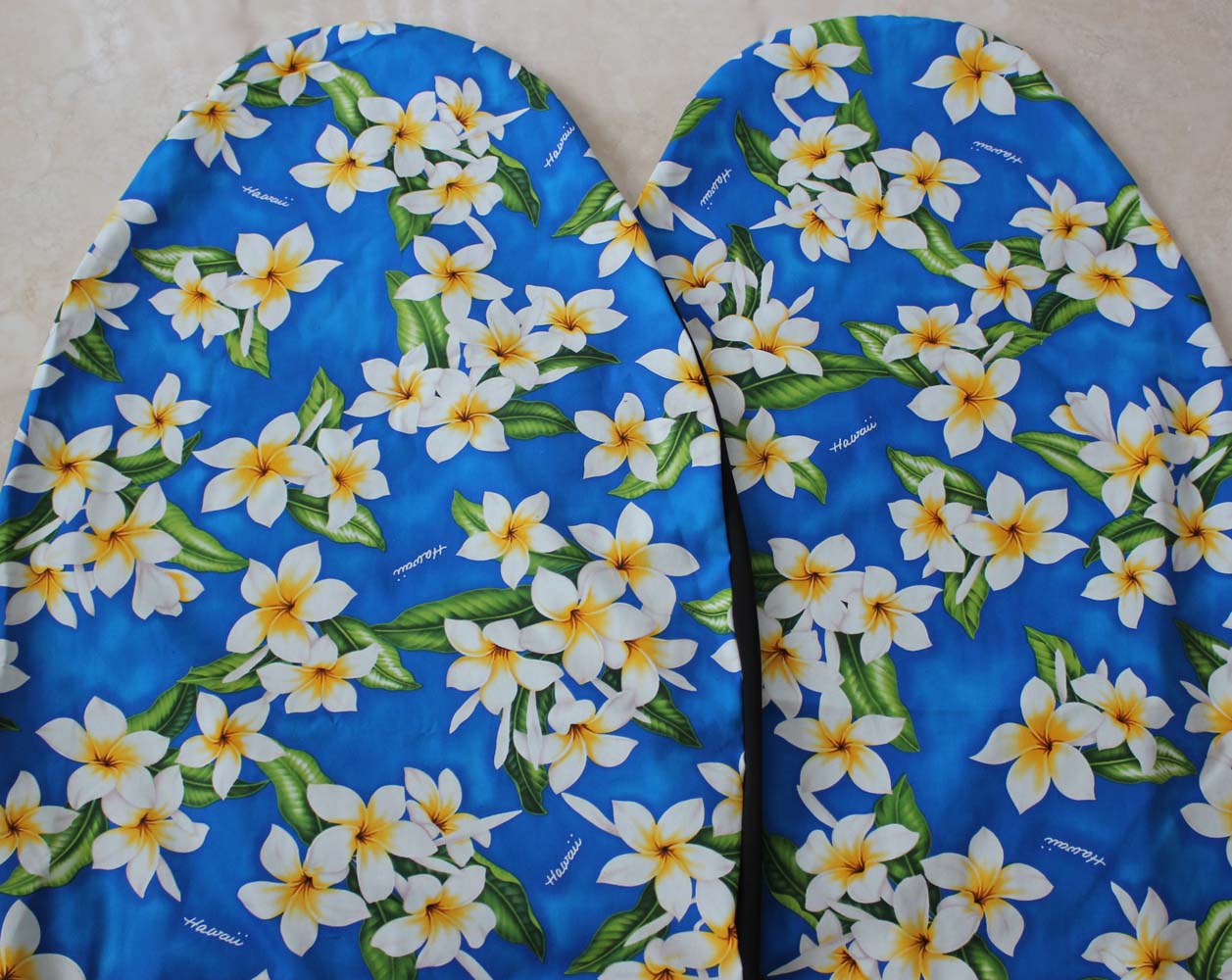 Hawaii Seat Cover<br> 105 Blue plumeria<br>(Non-quilted)