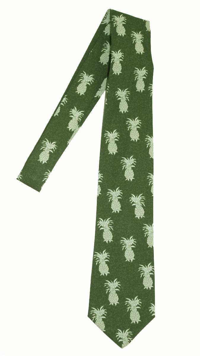 Hawaiian Necktie<br>Green pinapple