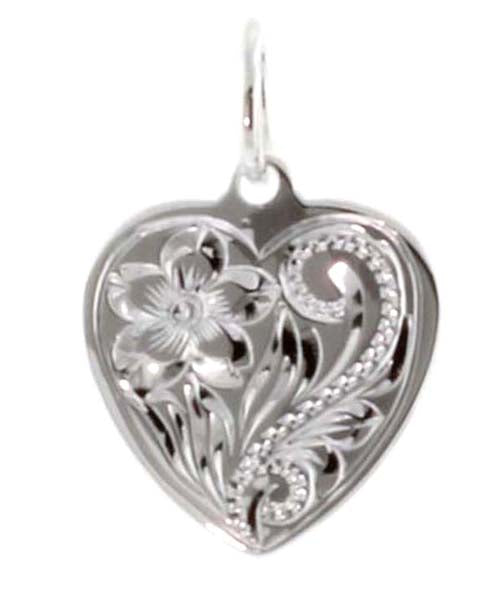 Hawaiian Silver<br> Heart pendant