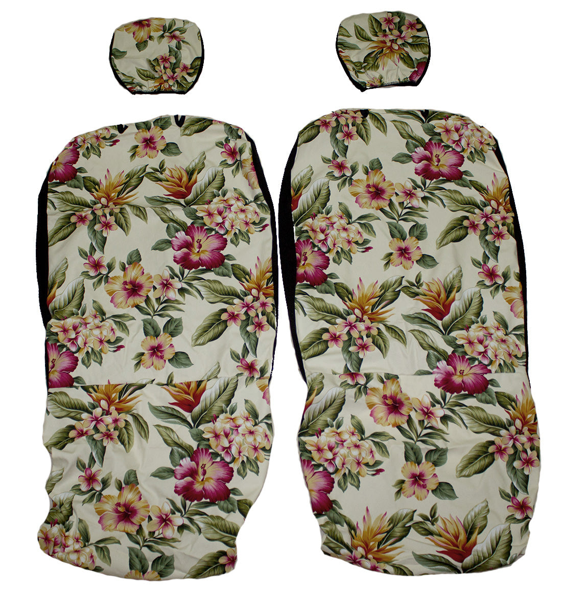 Hawaii Seat Cover<br>Separated Headrest, Colorful flower<br> (Non-quilted)