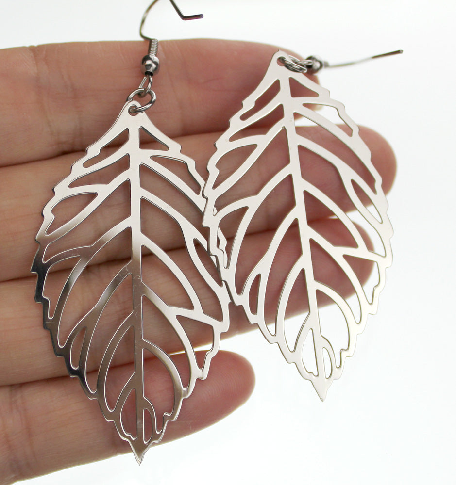 Large Leaf Earring