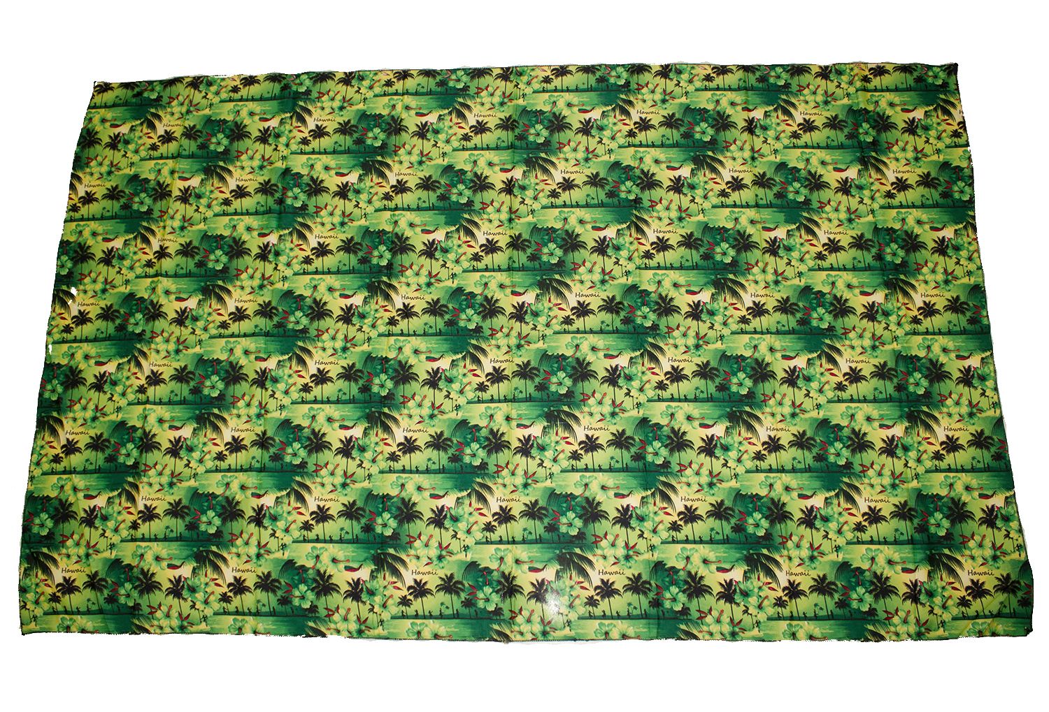 Large Pareo Sarong - Green Sunset