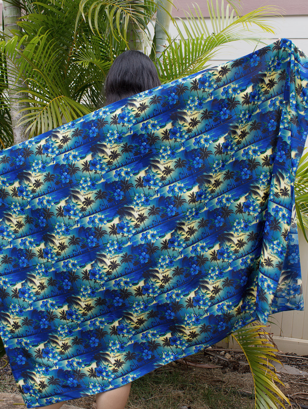 Large Pareo Sarong - Blue Sunset