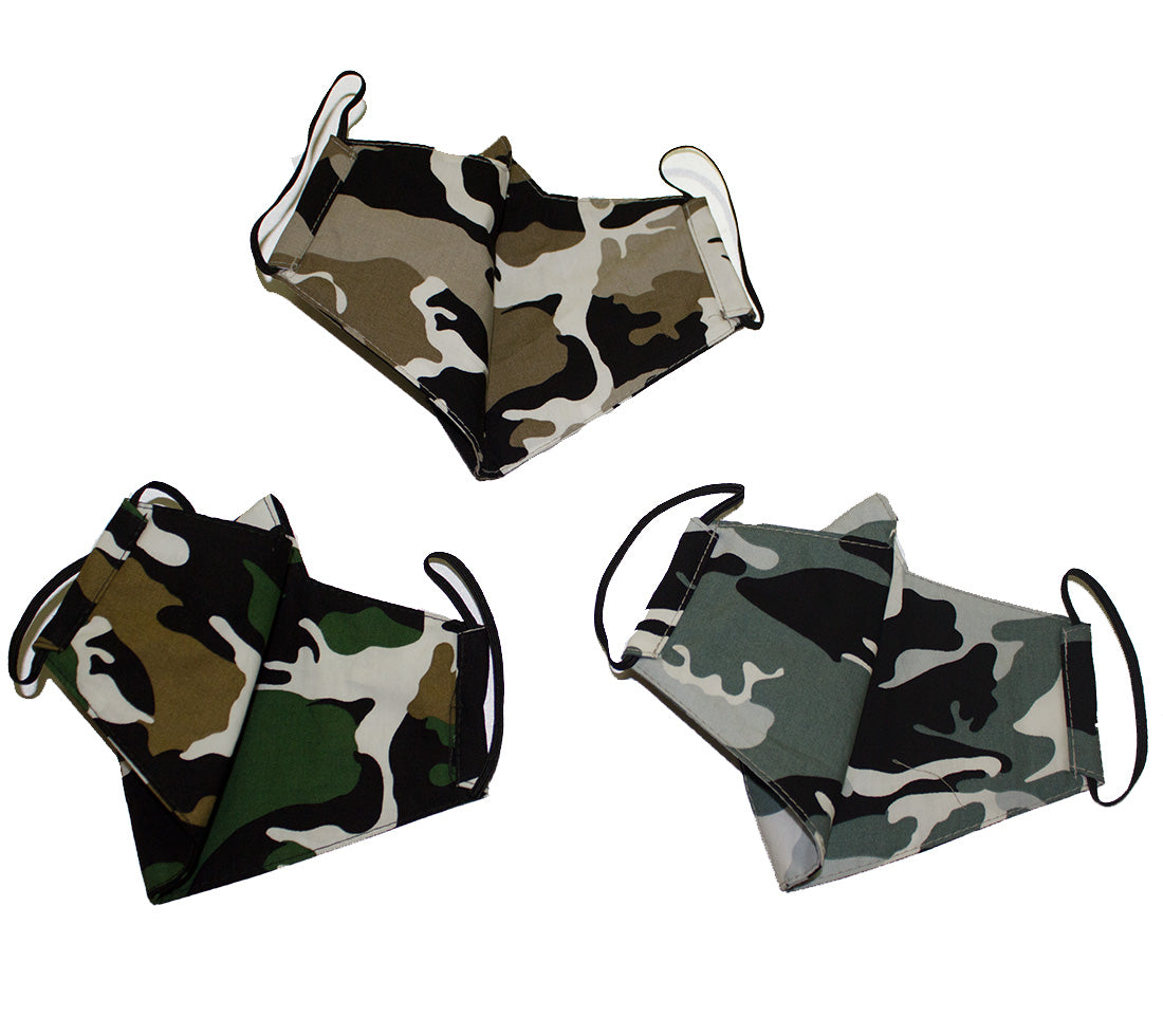 Set of 3 Hawaii Frible Tree layer camo color<br>Face Mask Cover