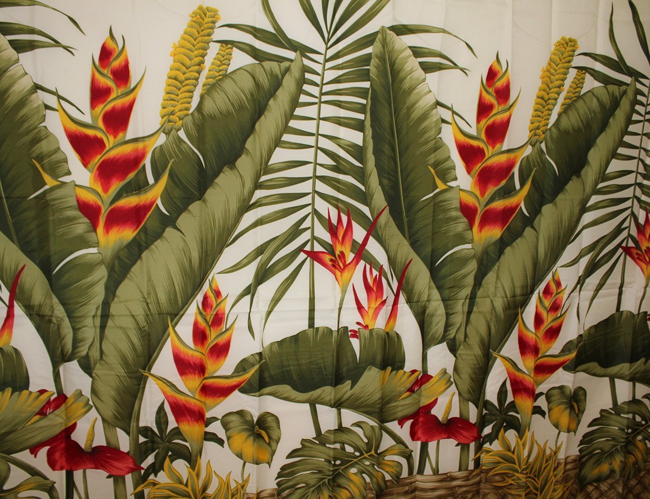 Shower curtain - Yellow Heliconia Flower