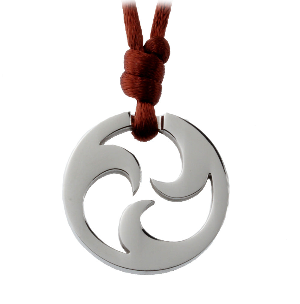 The Koru Tribal Braided Rope Necklace Stainless Steel