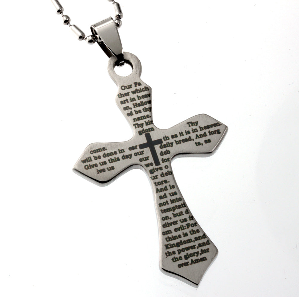 The Lord's Prayer Cross Pendant