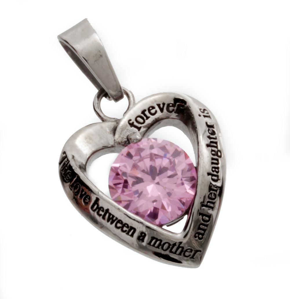 The Love Between a Mother and Her Daughter is Forever Pendant