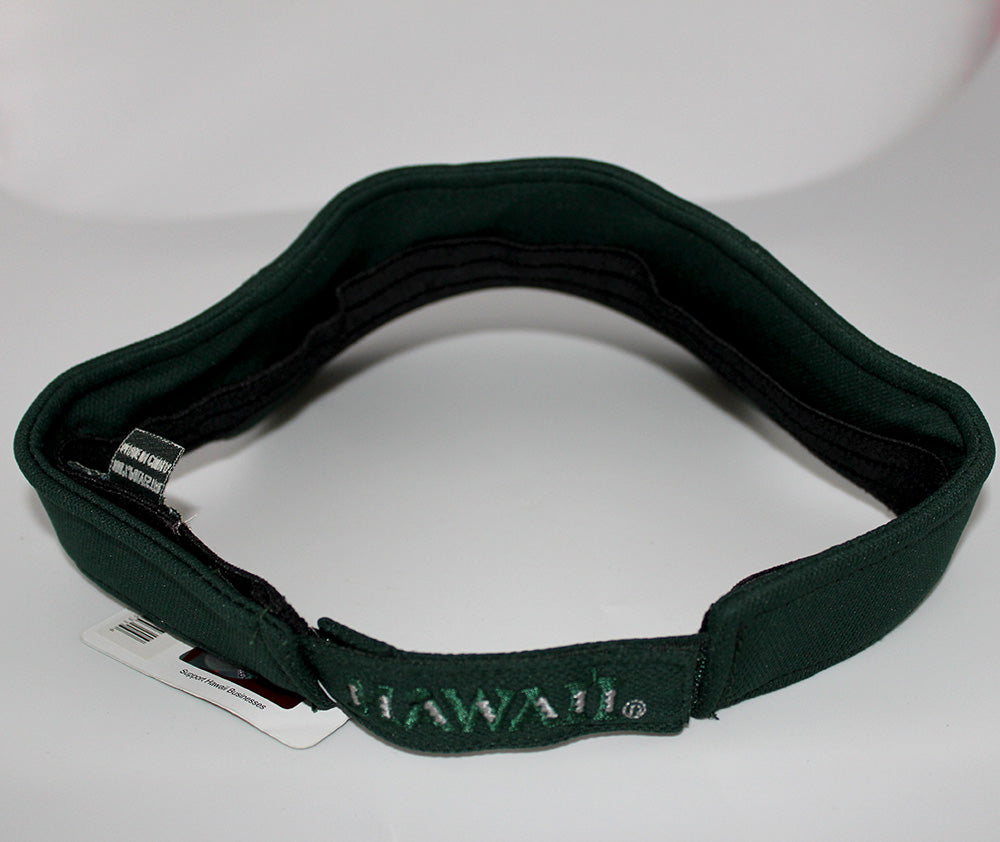 UH Warriors Visor, Dark Green